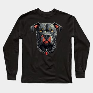 Cute Pitbull Dog - Dogs Pitbulls Long Sleeve T-Shirt